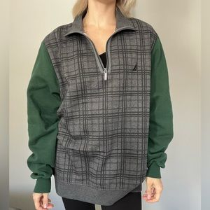 Reworked Náutica Plaid Quarter-Zip